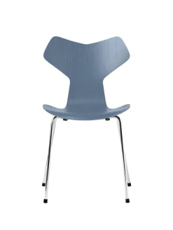 Fritz Hansen 3130 Grand Prix stol i farvet ask af Arne Jacobsen