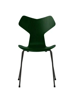 Fritz Hansen 3130 Grand Prix stol i farvet ask af Arne Jacobsen