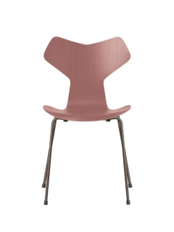 Fritz Hansen 3130 Grand Prix stol i farvet ask af Arne Jacobsen