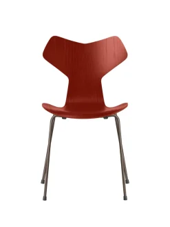 Fritz Hansen 3130 Grand Prix stol i farvet ask af Arne Jacobsen