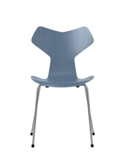 Fritz Hansen 3130 Grand Prix stol i farvet ask af Arne Jacobsen