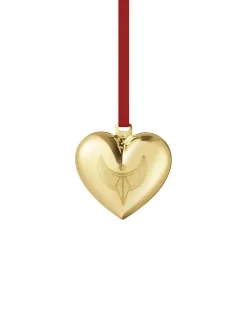 Georg Jensen 2024 Julehjerte, guldbelagt messing fra Clearance