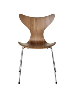 Fritz Hansen 3108 Liljen stol i valnød af Arne Jacobsen Outlet