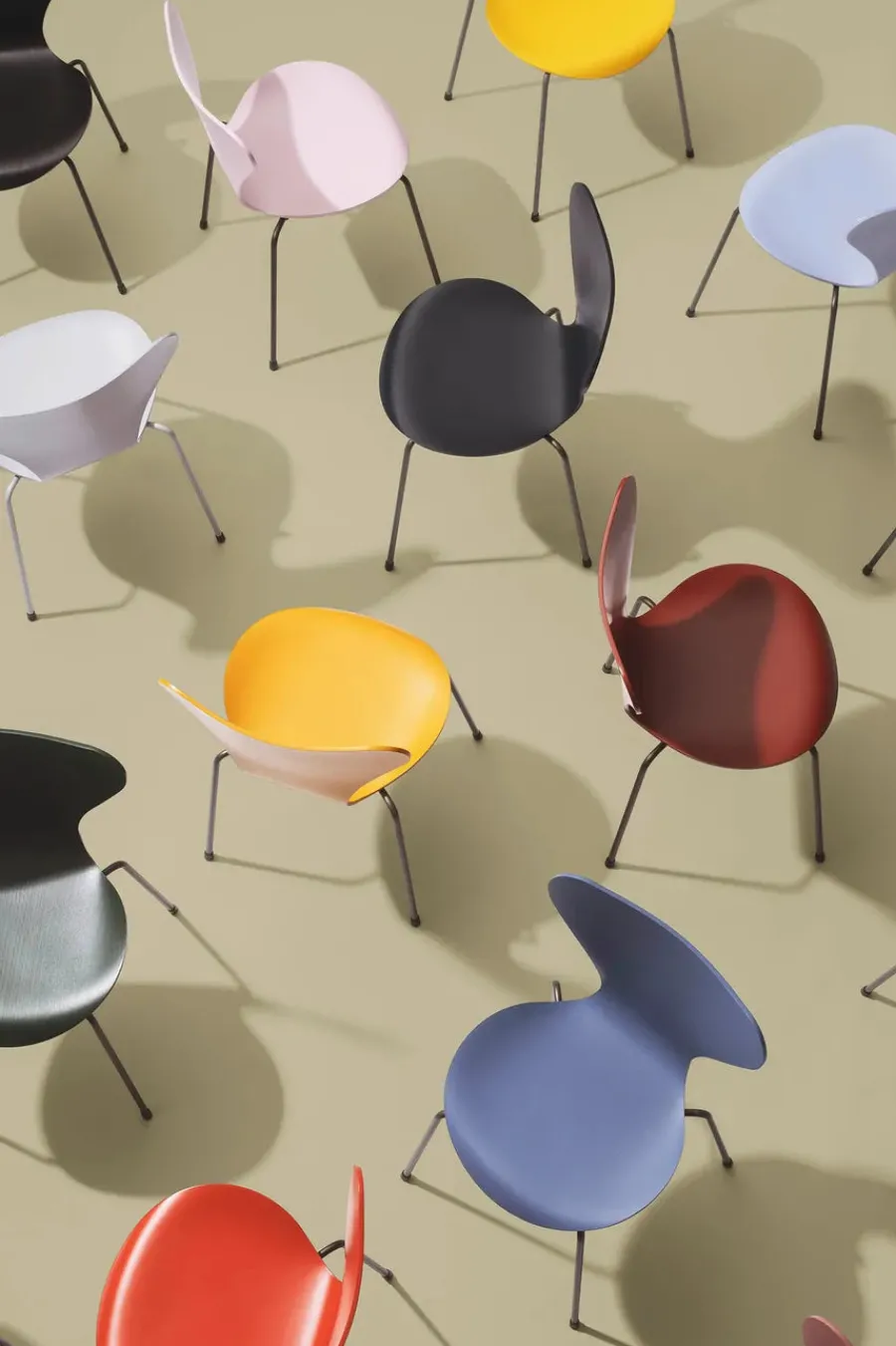 Fritz Hansen 3107 Serie 7 stol lakeret af Arne Jacobsen Sale