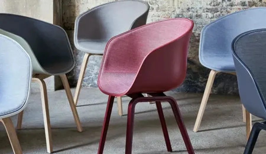 HAY About a Chair AAC22 forsidepolstret, hvid skal fra Hot