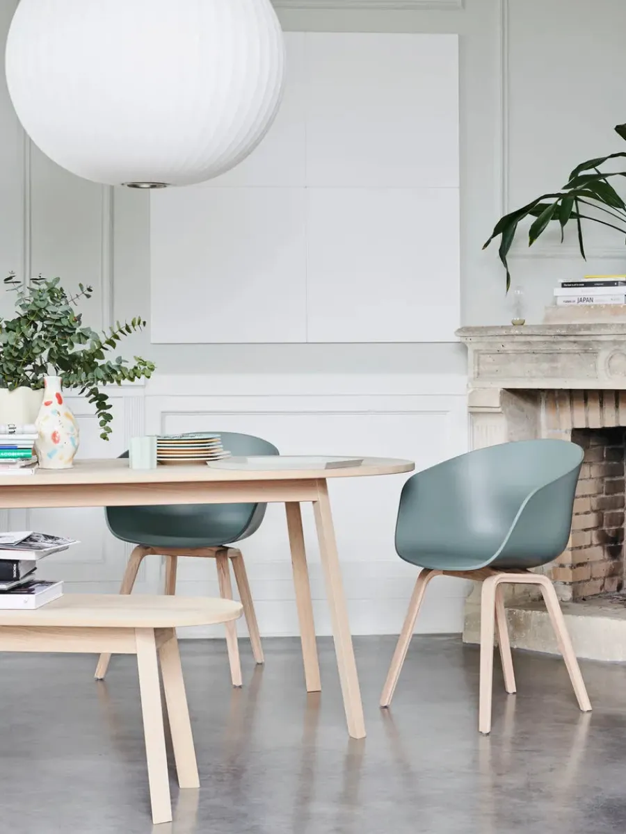 HAY About a Chair AAC22 forsidepolstret, hvid skal fra Hot