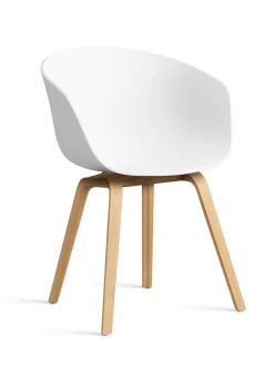 HAY About a Chair AAC22 forsidepolstret, hvid skal fra Hot