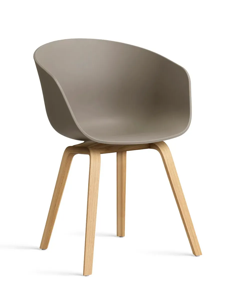 HAY About a Chair AAC22 forsidepolstret, hvid skal fra Hot