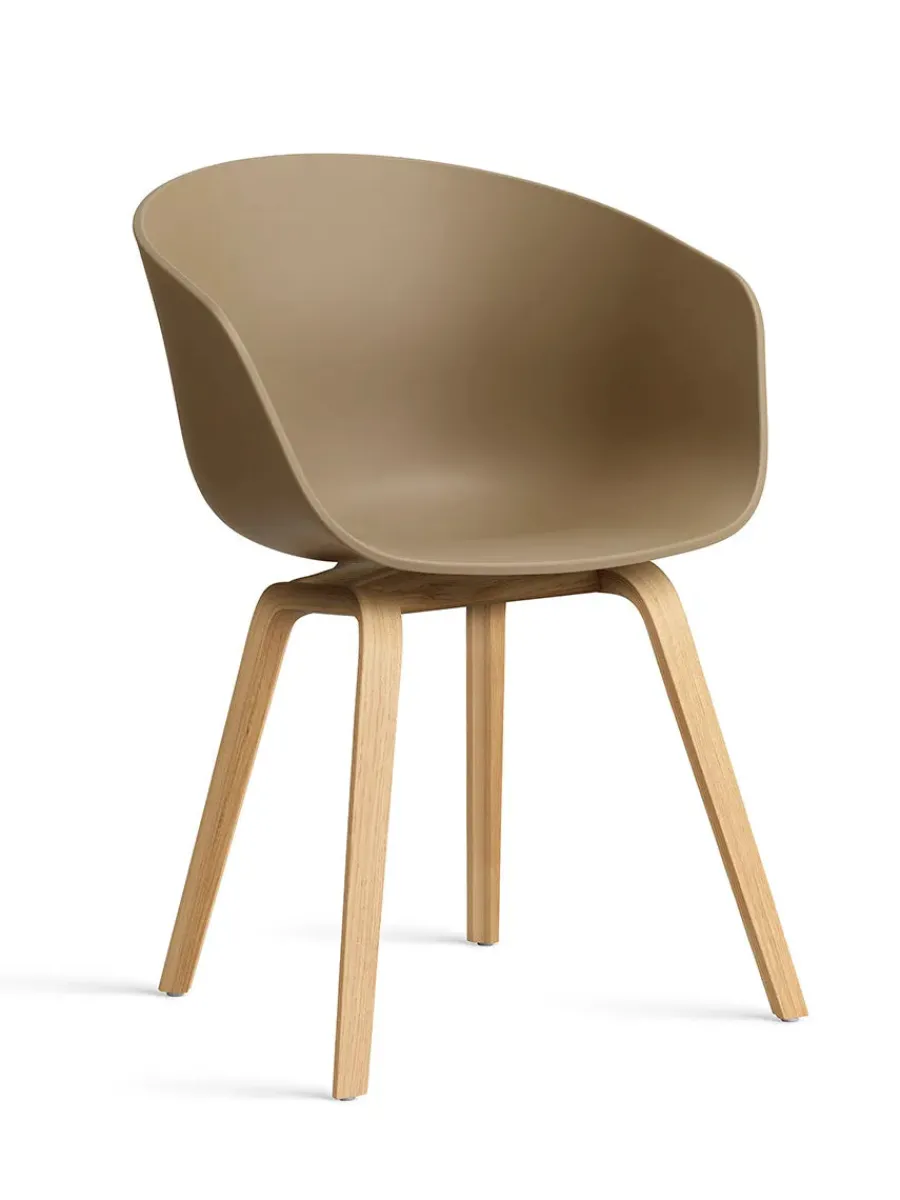 HAY About a Chair AAC22 forsidepolstret, hvid skal fra Hot