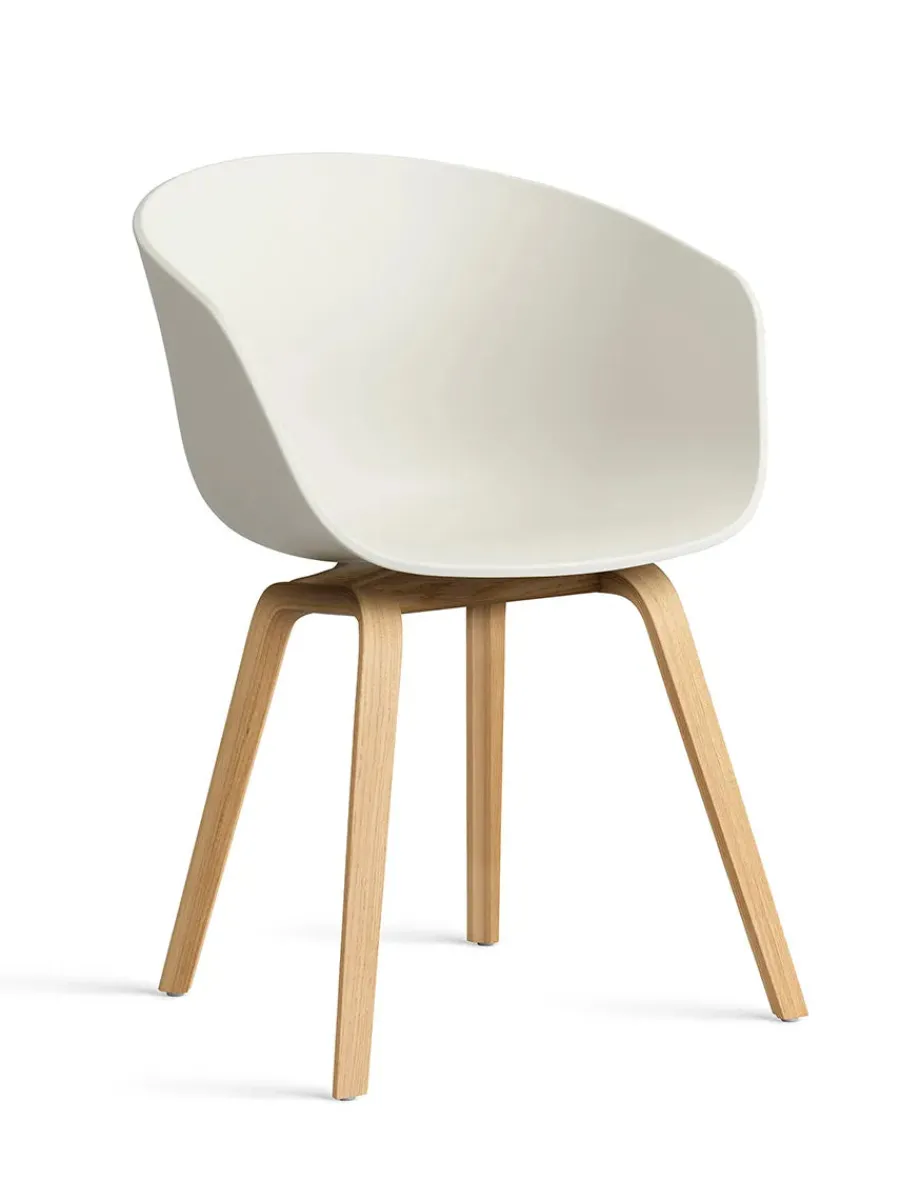 HAY About a Chair AAC22 forsidepolstret, hvid skal fra Hot
