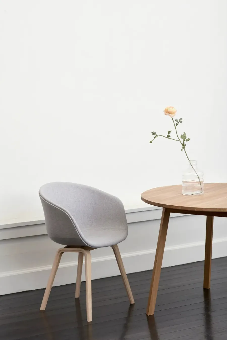 HAY About a Chair AAC22 forsidepolstret, hvid skal fra Hot