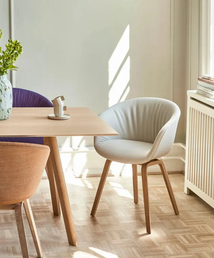 HAY About a Chair AAC22 forsidepolstret, hvid skal fra Hot