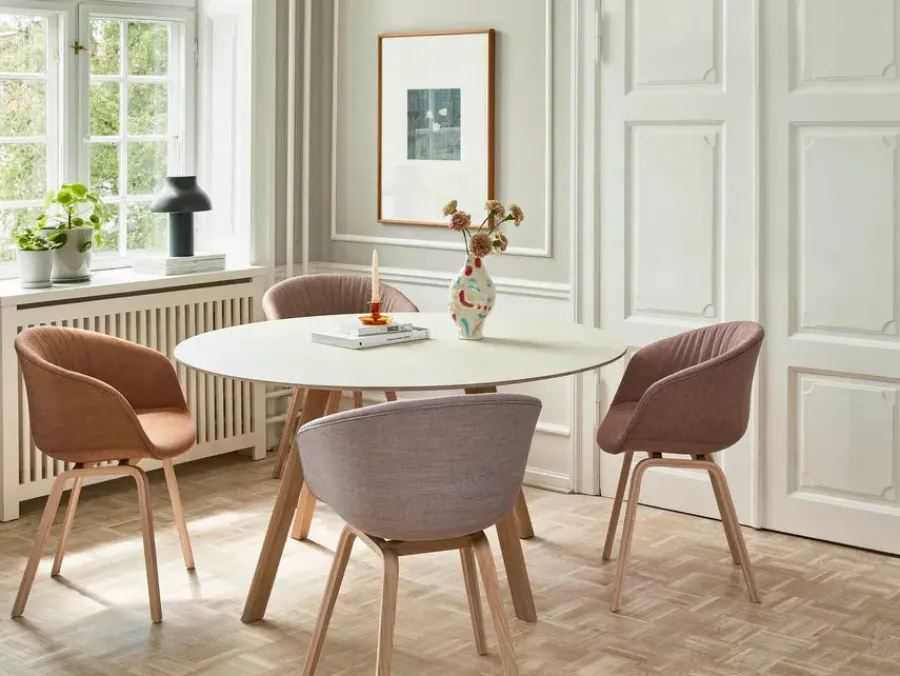 HAY About a Chair AAC22 forsidepolstret, hvid skal fra Hot