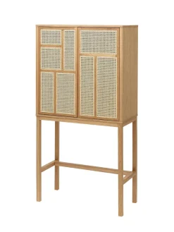 Design House Stockholm Air Cabinet, oak/cane fra Discount