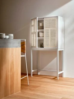 Design House Stockholm Air Cabinet, white/grey fra Outlet