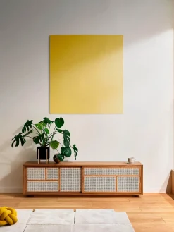 Design House Stockholm Air Sideboard Low, oak/cane fra