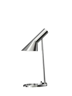 Louis Poulsen AJ Mini Table Lamp, grey/brass af Arne Jacobsen Outlet