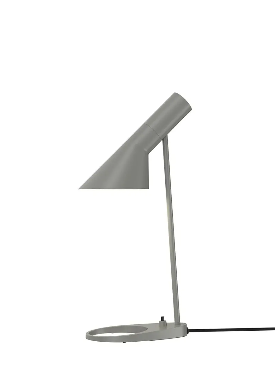 Louis Poulsen AJ Mini Table Lamp, grey/brass af Arne Jacobsen Outlet