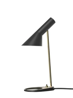 Louis Poulsen AJ Mini Table Lamp, grey/brass af Arne Jacobsen Outlet