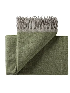 Silkeborg Uldspinderi Alrø Plaid, grey navy fra Outlet