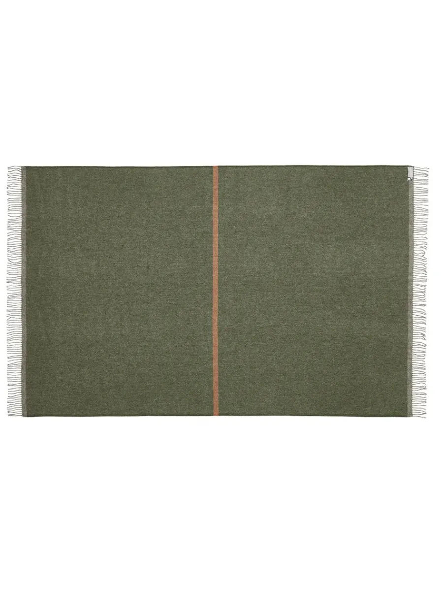 Silkeborg Uldspinderi Alrø Plaid, grey navy fra Outlet