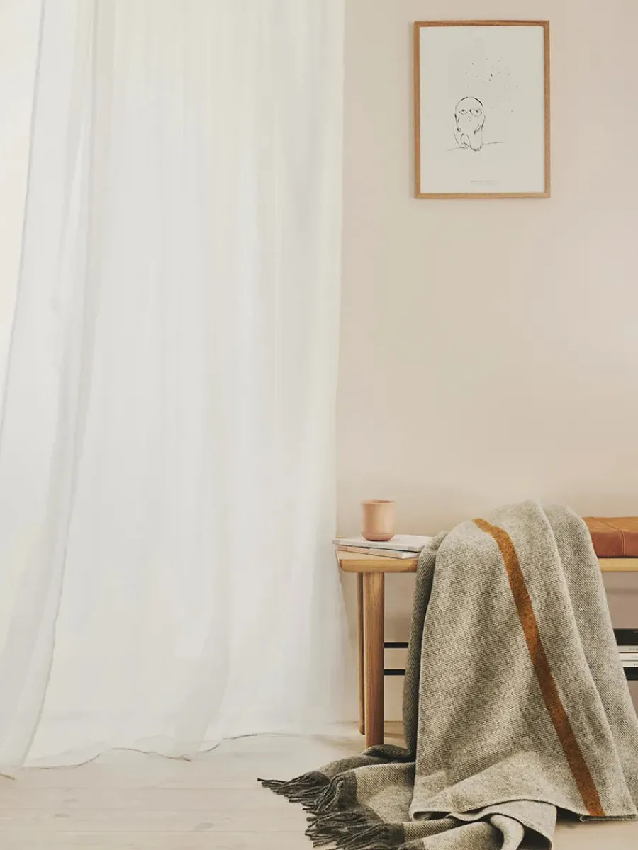 Silkeborg Uldspinderi Alrø Plaid, pine forrest fra