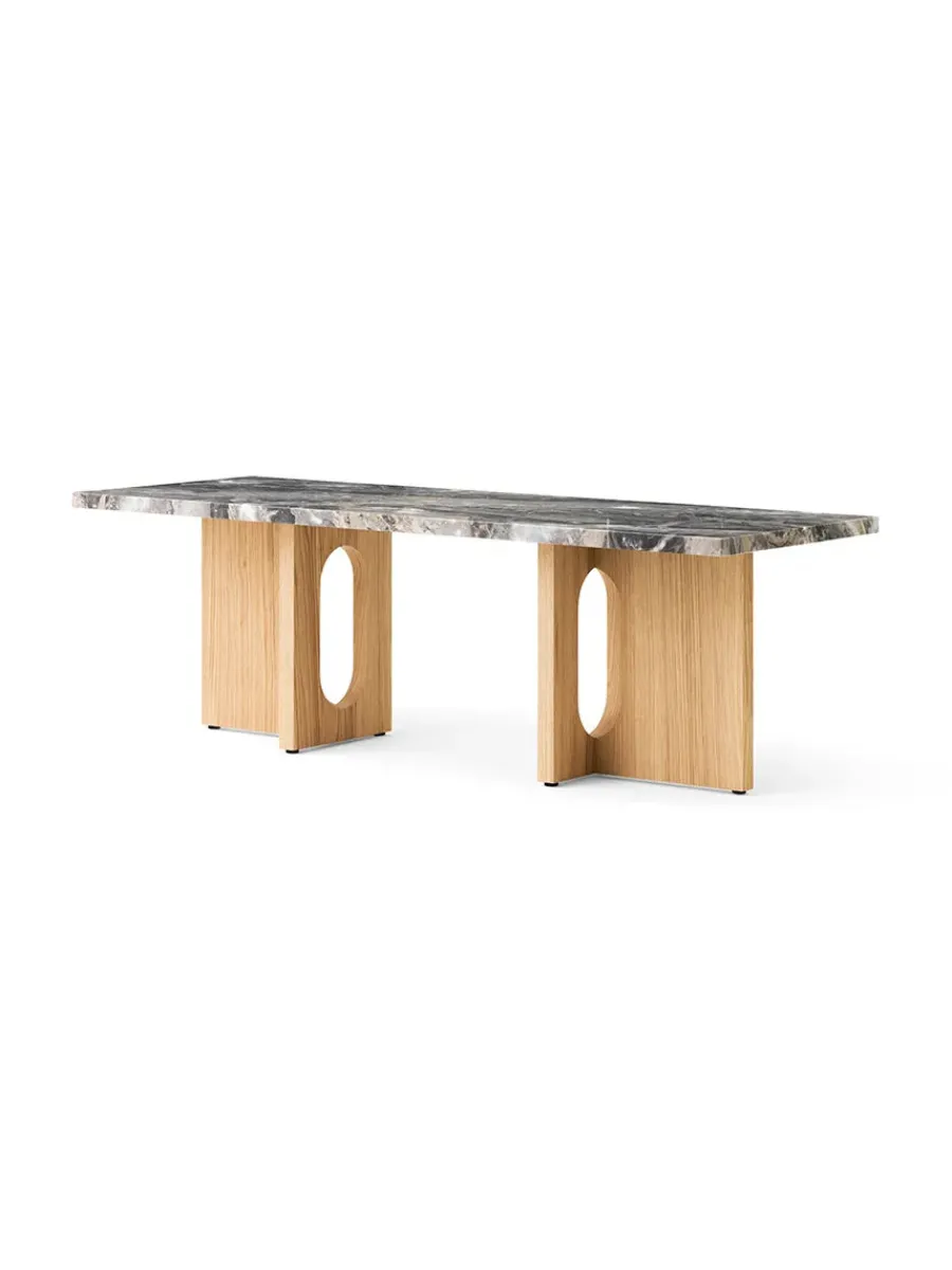 Audo Copenhagen Androgyne Lounge Table, Calacatta Viola / Wood fra Clearance