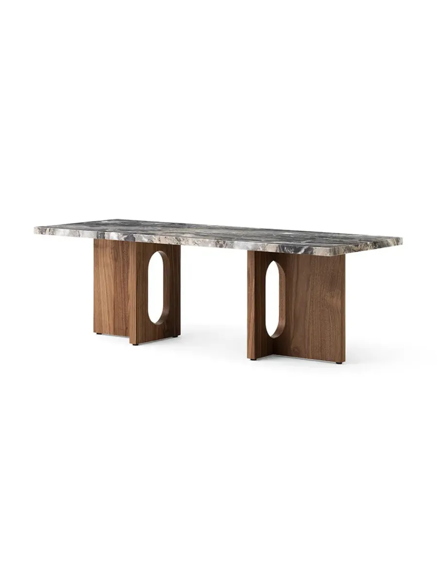 Audo Copenhagen Androgyne Lounge Table, Calacatta Viola / Wood fra Clearance