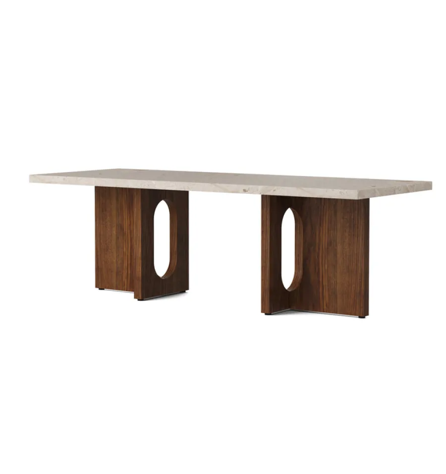 Audo Copenhagen Androgyne Lounge Table, Calacatta Viola / Wood fra Clearance