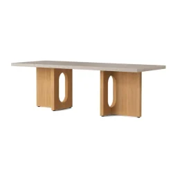 Audo Copenhagen Androgyne Lounge Table, Kunis Breccia / Wood fra Discount