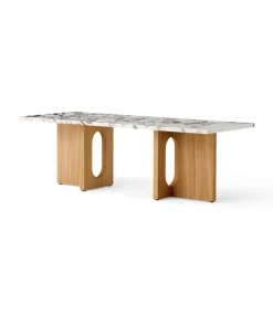 Audo Copenhagen Androgyne Lounge Table, Kunis Breccia / Wood fra Discount
