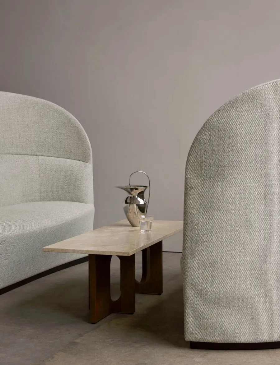 Audo Copenhagen Androgyne Lounge Table, Kunis Breccia / Wood fra Discount