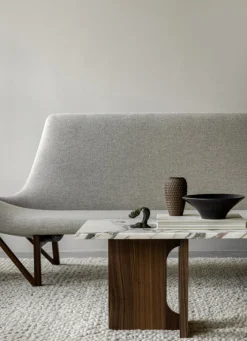 Audo Copenhagen Androgyne Lounge Table, Kunis Breccia / Wood fra Discount
