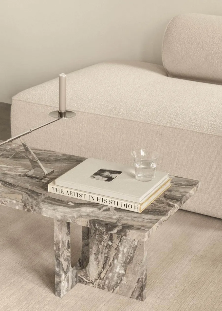 Audo Copenhagen Androgyne Lounge Table, Kunis Breccia / Wood fra Discount