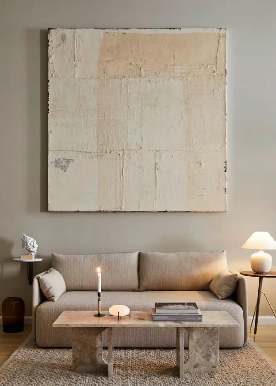 Audo Copenhagen Androgyne Lounge Table, stone/marble fra Sale