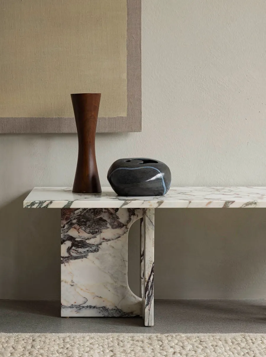 Audo Copenhagen Androgyne Lounge Table, stone/marble fra Sale