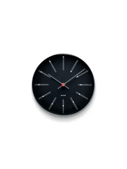 Arne Jacobsen Clocks Bankers club vægur af Arne Jacobsen i sort (Ø: 21) Discount