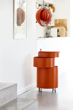Verpan Barboy Sidebord, orange af Verner Panton Online