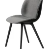 GUBI Beetle Chair, forsidepolstret, sort skal fra
