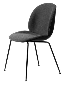 GUBI Beetle Chair, forsidepolstret, sort skal fra