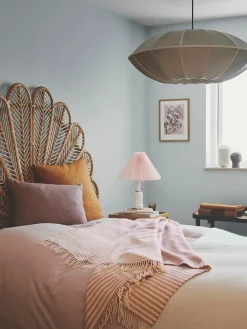 Silkeborg Uldspinderi Bogø Plaid, dusty rose fra New