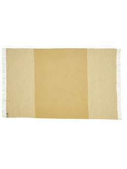 Silkeborg Uldspinderi Bogø Plaid, sunflower yellow fra Outlet