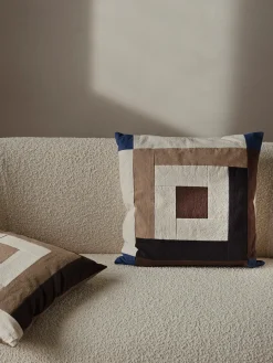 Ferm Living Border Patchwork Cushion fra Clearance