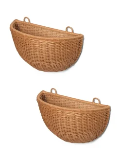 Ferm Living Braided Wall Pockets, sæt af 2 fra Best