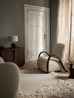 Ferm Living Buur Lounge Chair, nordic bouclé fra Clearance