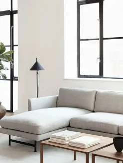 Fredericia Furniture Calmo 3-personers Sofa m. chaiselong, sunniva 717 fra New