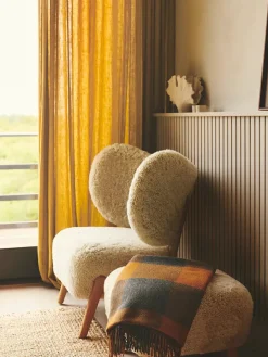 Silkeborg Uldspinderi Caracas Plaid, caramel fra Online