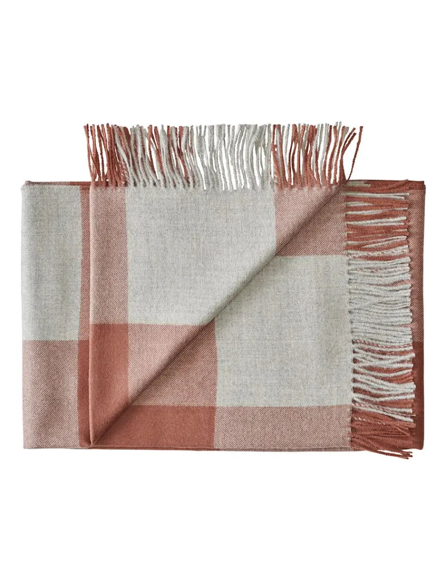 Silkeborg Uldspinderi Caracas Plaid, caramel fra Online