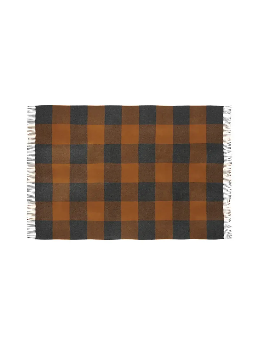 Silkeborg Uldspinderi Caracas Plaid, pine fra Online