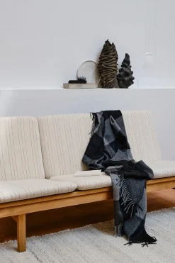 Silkeborg Uldspinderi Caracas Plaid, pine fra Online